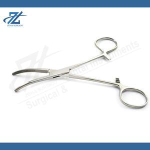 Juego de fórceps hemostáticos rectos curvos para mosquitos manuales de acero inoxidable de alta calidad, instrumentos quirúrgicos, certificado CE, hecho en Pakistán - Product Image 3