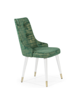 Chaise de salle à manger Hilton en velours noir, style italien moderne et luxueux, avec structure en fer et housse amovible, pour la maison, le bureau, la cuisine, l'appartement, l'école