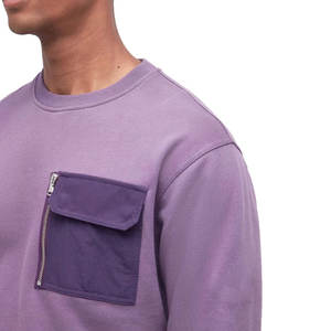 Sudaderas de invierno ligeras y transpirables de mezcla de algodón básicas de talla grande hechas a medida negras Unisex de alta calidad - Product Image 5