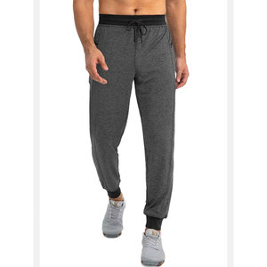 Venta al por mayor de alta calidad de punto hombre Joggers pantalones Casual transpirable personalizado poliéster al aire libre pantalón personalizado Casual Track hombres pantalones de chándal - Product Image 6