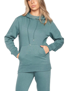 Modern Sports Female Athletic Training Wear Joggers Set Casual Apparel High <b>Waist</b> Workout Outfit With Front Pockets 2PCS Set - Product Image 2