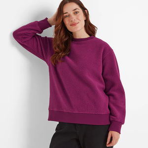 Venta al por mayor de chaqueta de lana Polar para mujer por encargo de patrón sólido transpirable tejido térmico para Otoño Invierno uso último estilo - Product Image 3