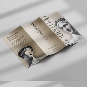 Folleto Corporativo de Lujo, Triple Pliegue, con Papel Reciclado y Impresión en Seda - Product Image 1