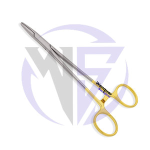 Porte-aiguilles Mayo Hegar 16 cm Anneau doré Instrument chirurgical médical en acier inoxydable pour la suture Fabricant Wenquar - Product Image 4