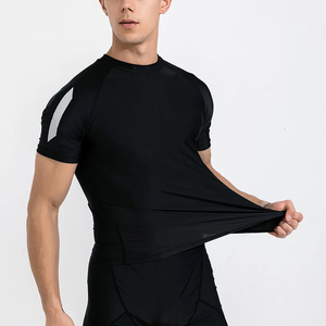 Maillots de bain personnalisables, vêtements en hêtre pour hommes, costumes unis en néoprène avec impression de logo personnalisé, maillots de bain de fitness - Product Image 2