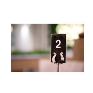 Numéro de table de mariage en acrylique givré de luxe avec miroir doré, numéro 3D moderne et élégant, décoration de table pour restaurant, café, événement - Product Image 5