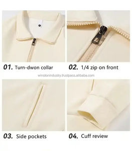 Sweat-shirt et sweat à capuche unisexe brodés en tissu teints et perlés pour la saison hivernale - Product Image 3