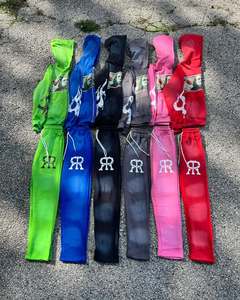 เสื้อฮู้ดแบบซิปมีซิปเสื้อครอปปักลายตัวอักษรขนาดใหญ่โอเวอร์ไซส์ - Product Image 6