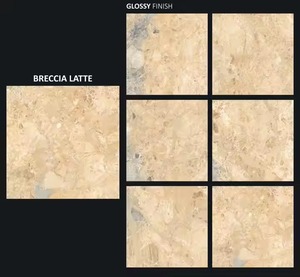 Breccia Latte Design 800x800mm Baldosas de porcelana rústica 80x80cm Pavimento de cerámica antideslizante Gres 32x32 pulgadas Pisos - Product Image 1