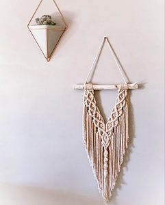 Boho macrame แขวนผนังกว้างพิเศษสำหรับสร้างบรรยากาศศิลปะที่อบอุ่นในห้องนั่งเล่นหรืออพาร์ทเมนต์ห้องใต้หลังคาของคุณ - Product Image 3