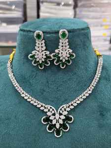 Hermoso Juego de Diamantes Americanos de Primera Calidad, Collar con Aretes, Perfecto para Fiestas, Conjunto de Lujo para Uso Diario - Product Image 5