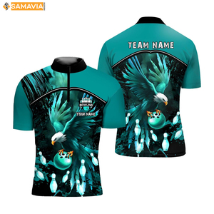 Samavia เสื้อเจอร์ซีย์โบว์ลิ่งน้ำหนักเบาเสื้อสโมสรย้อมสีประสิทธิภาพระเหิดสำหรับเราตลาด - Product Image 6