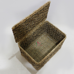 Artex Dong Thap Factory Handmade <b>Seagrass</b> <b>Basket</b> - Multipurpose Storage for Home and <b>Laundry</b> - Product Image 6