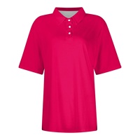Chemise à manches courtes pour homme, de haute qualité, en tricot, anti-froissement, rose, à col, unie, boutonnée, tendance, été