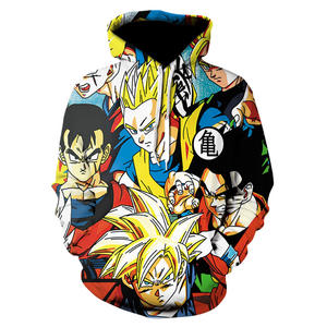 Wholesale <b>Anime</b> Hoodies Blank hoodies Customized 3D Rubber Print <b>Hoodie</b> Manufacturer EcoSmart - Product Image 3