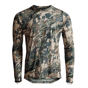 Camisa de secado rápido de camuflaje de manga larga ligera para hombre para pesca de verano y Tiro Core Crew a equipo de caza tipo soporte de árbol - Product Image 5
