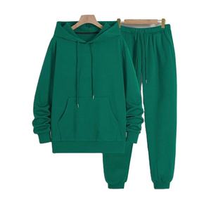 <b>Men's</b> Customizable Winter Sportswear Set Casual Warm <b>Pullover</b> <b>Jacket</b> Pants Wholesale Jogging Tracksuits Active Bottoms Plain - Product Image 1