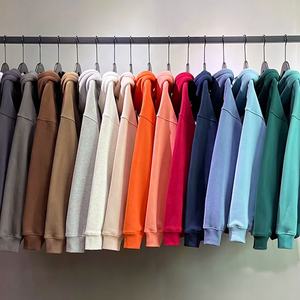 Vente chaude 360gsm 100% coton plaine polaire lourde Logo personnalisé imprimé sweats à capuche unisexes hommes sweats à capuche vierges - Product Image 1