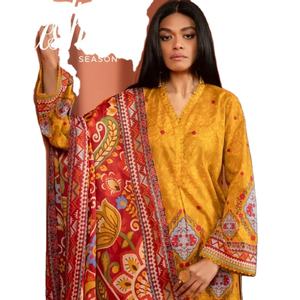 ชุดเดรสฤดูร้อน Faisalabad ผ้าฝ้าย/ชุดสนามหญ้า เสื้อผ้าผู้หญิง ฤดูร้อน ออกแบบผ้าฝ้าย/ชุดสนามหญ้า ชาลวาร์ คามีซ สุภาพสตรี - Product Image 1