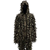 Combinaison de camouflage Ghillie 3D à feuilles, tenue complète de sniper, camouflage woodland pour hommes, combinaisons de sniper Ghillie professionnelles pour l'extérieur