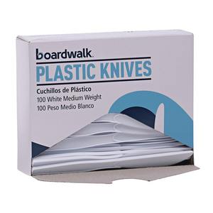 Cuchillos Desechables de Poliestireno de Peso Medio Boardwalk BWK KNIFEMWPS Blancos (1000/Caja) para Fiestas - Product Image 4