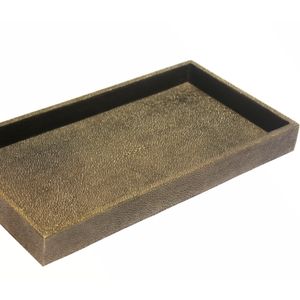 Factory Direct Gris clair Anthracite Taupe 0.3x0.15x0.035 Faux galuchat Vanity Trays - Product Image 3