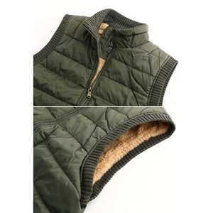 Chaqueta acolchada sin mangas para hombre con cuello levantado ligero personalizado OEM 2025, chaleco de invierno de moda de alta demanda, prendas de vestir exteriores totalmente acolchadas - Product Image 4