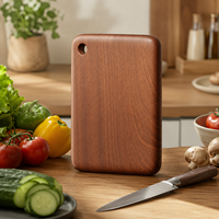 Planche à découper en bois d'ébène massif, 2,5 cm d'épaisseur, résistante à la moisissure aux coins, pour la préparation de la viande et des légumes en cuisine