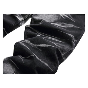 Fabricantes al por mayor último diseño de logotipo personalizado impreso de alta calidad precio barato Slim Fit Straight Denim Jeans Pant para hombres - Product Image 4