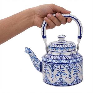 Bouilloire à thé antique fabriquée en Inde, très vendue, peinte à la main, artisanale, pour café, restaurant, cadeaux, service, bouilloire à thé indienne - Product Image 6