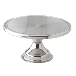 ที่วางเค้กทรงกลมทำจากสแตนเลสสำหรับโชว์ขนมหวานสำหรับงานแต่งงานที่บ้านโรงแรมร้านอาหารงานเลี้ยงวันเกิดของตกแต่งในอินเดีย - Product Image 1