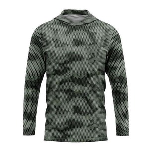 Camisa de Pesca de Manga Larga para Hombre, Camuflaje, Impresión por Sublimación, Secado Rápido, Protección Solar UPF 50, Ropa para Actividades al Aire Libre - Product Image 4
