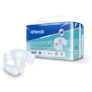 ATTENDS SLIP AIR COMFORT M 8 - 4x30 Produits d'incontinence 100% respirants, pratiques, hypoallergéniques, anti-fuites, couches pour adultes - Product Image 1
