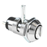 Cylindre de serrure à clé invisible réglable en alliage de zinc, finition chromée brillante, sécurisé mécaniquement, personnalisable pour armoires à outils