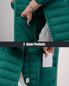 Manteaux à bulles veste vêtements d'hiver pour femmes vestes d'hiver en peluche vestes respirantes à glissière femmes avec un tissu de haute qualité - Product Image 6