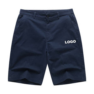 High Quality Comfortable 100% Cotton Breathable Summer Casual Flat Waist Mid Rise Plus Size Custom Men's <b>Shorts</b> - Product Image 1