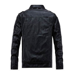Chaqueta de cuero de diseño personalizado, chaqueta de cuero de color sólido para hombre, ropa de calle, chaqueta de cuero transpirable para hombre de STYLO INTERNATIONAL - Product Image 2