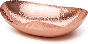 Bol en métal martelé du meilleur fabricant Technique polie moderne pour la pièce maîtresse de fruits de comptoir de cuisine - Product Image 5