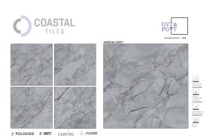 AMRON GREY Carreaux en porcelaine polie 600x600MM / 24X24 / 2x2 ft Carreaux de qualité supérieure - Product Image 2