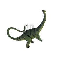 Mini juego de seis dinosaurios hecho de plástico duradero