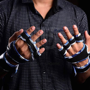 Breathable Neoprene Weight Lifting Gloves Fingerless Workout Gloves Non Slip Palm Adjustable Wrist <b>Strap</b> for Gym - Product Image 4