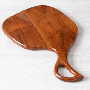 Planche à découper en bois d'acacia écologique et fabriqué à la main plateau de service poignée ergonomique pour viande fromage pain légumes cuisine - Product Image 2