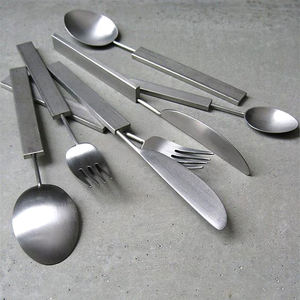 Modern Luxury Stainless Steel Silver Flatware <b>Set</b> with Unique Handle Design for Restaurant Wedding Home Use for Back to School - Product Image 4