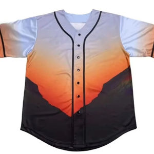 Uniforme de maillot de baseball personnalisé de haute qualité unisexe col en V taille plus avec logo personnalisé ensembles de softball doux et respirant pour adultes - Product Image 1