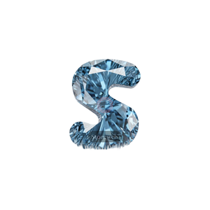 Diamants synthétiques de laboratoire certifiés IGI GIA, cultivés par HPHT CVD, en vrac, fantaisie bleu VVS VS, lettres de l'alphabet de A à Z - Product Image 1