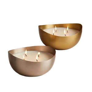 Tarro de vela de metal más vendido en forma redonda con acabado plateado para boda, evento, fiesta, Decoración de mesa, tarros de vela - Product Image 4