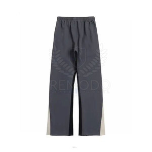Pantalon évasé pour homme, marque privée, couleur unie, coupe droite, léger, décontracté, respirant, taille élastique, pour activités estivales en extérieur - Product Image 2