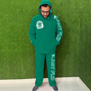 Ensemble de survêtement 2 pièces unisexe en coton 100 % de qualité supérieure, léger, à capuche, avec logo imprimé, style streetwear, pour l'hiver 2026 - Product Image 1