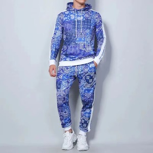 Chándal personalizado Allover Sublimation Gg Impreso Chándal personalizado de poliéster para hombre Top y pantalón Chándal de fitness de alta calidad - Product Image 1