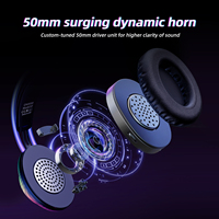 Casque filaire USB ONIKUMA X29 avec bandeau réglable, son surround haute fidélité, écouteurs supra-auriculaires RGB 3,5 mm avec micro